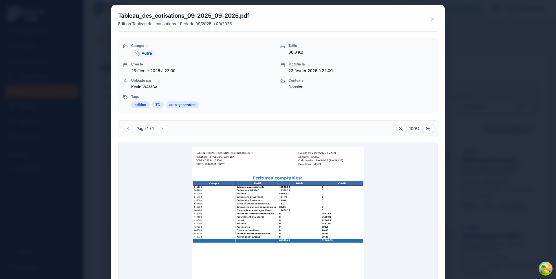 Prévisualisation d'un document PDF